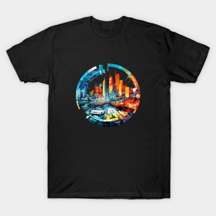 City Skylines Urbain World Fun Life Modern Challenge T-Shirt